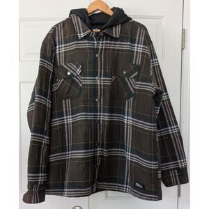 Eddie Bauer Plaid Hooded Shirt Jacket NEW!